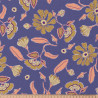 Printed Cotton POOJA Blue / Pink